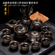 石茗堂高檔紫砂茶具套裝手工茶壺家用辦公送老師節(jié)日禮物朋友節(jié)日賀禮盒 萬福紫砂古壺 14頭