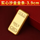 納知軒沙金金條仿真金條金磚金塊擺件大號(hào)招財(cái)聚財(cái)財(cái)神元寶客廳店鋪喬遷 沙金金條3.9cm