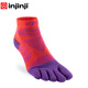 injinji馬拉松五指襪女中筒加厚戶(hù)外運動(dòng)越野跑徒步登山腳趾襪子 絢麗- XS/SM（35-40）