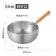樓曲雪平鍋日式湯鍋煮面煮粥煮奶麻辣燙粉鍋小奶鍋泡面鍋 24cn無蓋砂光款（明火爐專用）