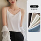 葉小樹(shù)吊帶背心女內衣美背文胸防走光打底內搭可外穿運動(dòng)抹 白色 L