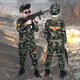 藍(lán)貝妮童裝男童套裝春秋兒童迷彩服帥氣男孩春裝軍訓(xùn)裝大童男裝運(yùn)動(dòng)衣服 金翅迷彩套裝 120碼建議身高110CM