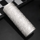 言誼銀杯子999足銀內(nèi)膽銀水杯銀茶杯保溫杯商務(wù)車載杯辦公杯男士女士 九龍杯【999足銀內(nèi)膽+鑒定證書】