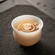 陶藝公社（Taoidea） 主人杯 冰種玉瓷素燒功夫茶具家用辦公高端陶瓷喝茶品茗茶杯單杯 美人杯 單杯禮盒裝-100ml