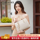 LORFFINY輕奢品牌包包女包2025新款時(shí)尚手提包高級感女士包七夕情人節禮物 米白色