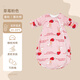 婧麒睡袋嬰兒春秋睡袋一體式防踢被嬰幼新生兒童寶寶保暖防寒 草莓粉色【秋冬中厚】 L碼【推薦身高85_105cm】
