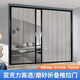 亞克力水晶折疊門(mén)推拉門(mén)磨砂玻璃隱形衛生間樓梯口廚房臥室隔斷門(mén)淋浴鋁合金移門(mén) 單開(kāi)款亞克力磨砂折疊門(mén)