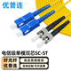 優(yōu)普連 電信級單模光纖跳線(xiàn)LC-LC雙芯雙工3M5米尾纖小方轉FC/SC/ST 千兆萬(wàn)兆光纖線(xiàn)入戶(hù)線(xiàn)延長(cháng)線(xiàn) 單模雙芯SC-ST 1米
