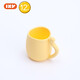 愛(ài)咔威（IKV）貓咪牛奶杯小孩學(xué)喝水家用訓練寶寶兒童杯子全硅膠防摔 黃色