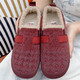 京睿2024冬季新款老北京布鞋加絨加厚保暖女士休閑棉鞋軟底舒適勃肯鞋 18-57石榴紅 41