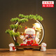赟婭創(chuàng)意招財(cái)貓燈圈擺件輕奢客廳玄關(guān)發(fā)財(cái)貓店鋪前臺(tái)裝飾喬遷開業(yè)禮品 元寶-生意興隆招財(cái)貓【禮盒款】