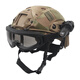 戰術(shù)兵FAST兒童迷彩戰術(shù)頭盔吃雞三級頭戶(hù)外騎行防撞小學(xué)生自行車(chē)安全帽 B套餐(盔+罩+X400+電筒+小電夾)