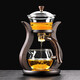 不拙玻璃自動(dòng)茶具套裝懶人自動(dòng)泡茶器功夫茶具茶盤(pán)整套磁吸茶具家用 3玻璃邀月自動(dòng)單主架