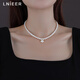 Lnieer一貝子淡水珍珠項鏈女輕奢高級感鎖骨鏈2025新爆款頸鏈情人節禮物 一貝子淡水珍珠項鏈