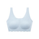 like uu少女無(wú)尺碼小浪花圓領(lǐng)文胸青春發(fā)育期女學(xué)生內衣初中生文胸 粉末藍色 均碼 適合70-100斤 胸圍70-85cm