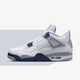 NIKE耐克Air Jordan 4 Retro AJ4午夜藍 白藍 男子復(fù)古休閑籃球鞋 DH6927-140 43