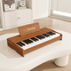 Babefat兒童玩具小鋼琴初學(xué)一歲寶寶木質(zhì)嬰兒電子琴幼兒女孩周歲男孩禮物 37鍵桃木色【送琴譜琴貼】