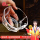 高斯（Glass） 意大利進(jìn)口水晶玻璃水果盤沙拉碗甜品碗冰激凌碗小果斗沙拉小碗 甜品碗