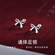 芯奢純s999足銀蝴蝶結(jié)耳釘女士小眾甜美耳環(huán)小巧精致養(yǎng)耳洞不易過敏 一對+精美禮盒