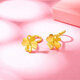 吉寶菲金店同款四葉草耳環(huán)女款簡(jiǎn)約耳釘年輕18k金耳鉤金耳釘耳飾 彎鉤四葉草耳釘