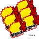 信發(fā) TRNFA 100張大號爆炸貼/超市商品價(jià)格牌 POP廣告紙標價(jià)簽展示架打折牌