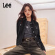 Lee標準版翻領(lǐng)色女長(cháng)袖牛仔夾克外套潮 