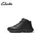 Clarks其樂(lè )ATL系列男鞋新款透氣防潑水牛皮徒步戶(hù)外運動(dòng)高幫鞋 黑色 261807407 41