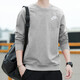 耐克（NIKE）衛(wèi)衣男2024冬季新款時尚休閑針織套頭衫潮舒適上衣BV2667 BV2667-063/灰色/白小勾 L