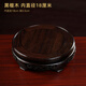 戴玉堂 木底座架子圓形托架人物擺件奇石香爐加高墊子大中小號木質(zhì)底座 D99-30C 黑檀木 內直徑18厘米