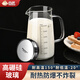合慶高硼硅玻璃牛奶杯家用帶刻度量杯耐高溫飲料杯帶嘴辦公室飲用水杯 【帶蓋】透明色小號(hào)600ML