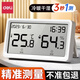 得力（deli） 溫度計(jì)壁掛電子溫濕度計(jì)室內(nèi)家用數(shù)顯高精度精準(zhǔn)嬰兒房溫度表 白色 帶時(shí)間+日歷+體感