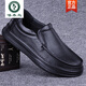 啄木鳥(niǎo)高檔男鞋夏季鏤空皮鞋真皮透氣打孔休閑皮鞋頭層牛皮洞洞鞋皮涼鞋 黑色 鏤空款透氣) 37