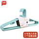 好友衣架無(wú)痕衣掛衣服撐子成人防風(fēng)防滑干濕兩用晾衣服架塑料曬衣架子 52cm衣架3支Y5204藍色