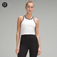 lululemon丨Ebb to Street女士短款工字運動背心*Contrast LW1EWFS 白/黑 XS /4