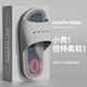 利達(dá)妮（TZLDN）按摩拖鞋男士家居腳底穴位洗澡防滑指壓板涼拖鞋男式夏PVC涼拖鞋 灰色 42-43 【適合41-42】