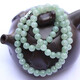 靳鈺晨（YUCHENJADE）翡翠A貨淺綠色項(xiàng)鏈圓珠玉石手串項(xiàng)鏈頸飾附帶證書(shū)