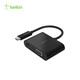 貝爾金（BELKIN）USB-C轉VGA/HDMI適配器PD充電60W轉換器連接線(xiàn)適用于全新 iPad Pro & iPad Air 系列 USB-C轉VGA