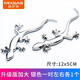 Mixsas壁虎車(chē)貼實(shí)心純金屬車(chē)尾加大壁虎汽車(chē)裝飾貼金色3D立體創(chuàng  )意車(chē)尾標 升級版加大版【銀色】一對左右各1個(gè)