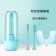 科蒂斯（KEDISI）科蒂斯兒童電動(dòng)牙刷u型充電式2-3-7歲軟毛男女小學(xué)生寶寶自動(dòng)牙刷 沁藍（標準刷頭+環(huán)繞刷頭+U型刷頭2-12歲）