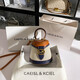 CAEISL & KCIEL官網(wǎng)官方2025新款女包小眾高級感拼色手提水桶包秋冬單肩斜挎包 收藏加購贈送禮盒