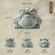 泥土故事青砂石茶寵擺件精品可養(yǎng)金蟾中式茶桌茶具招財(cái)三足蟾蜍茶臺(tái)小裝飾 青砂石【通寶金蟾】