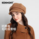 卡蒙（Kenmont）純羊毛鴨舌貝雷帽女顯臉小保暖小香風(fēng)英倫毛呢八角畫(huà)家帽km-5251