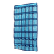 漫栩36格透明手機掛袋飾品收納袋兒童晨檢袋衣櫥整理袋識字卡置物掛袋 42格無(wú)紡布透明口袋 天藍色