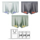 Charm Kapok男士?jī)?nèi)褲2025新款冰絲無(wú)痕大碼抗菌涼感運(yùn)動(dòng)速干透氣四角短褲禮盒 3條：淺灰+深灰+綠色 3XL 【推薦130-169斤】