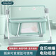 HAIZIJIA電動(dòng)嬰兒搖床嬰兒床搖籃哄睡哄娃神器便攜式可折疊可拼接寶寶搖床 二代綠色=蚊帳+床墊+腰帶+收納袋