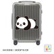 旅行箱貼紙大張熊貓可愛行李箱拉桿個性卡通滑板車身劃痕貼畫防水 可愛熊貓行李箱貼紙 28.9*18.1厘米