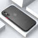 云粼 適用蘋果X手機殼磨砂透明全包鏡頭iPhoneXs手機殼防摔蘋果XsMax保護(hù)殼防滑蘋果XR硬殼 蘋果X/XS【黑色+全屏鋼化膜】