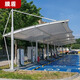 膜盾膜結構車(chē)棚汽車(chē)停車(chē)棚張拉膜棚遮陽(yáng)遮雨棚充電樁小區自行車(chē)停車(chē)棚 施工工程專(zhuān)拍