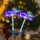 歐妮姿發(fā)光生日快樂(lè )手舉牌生日場(chǎng)景布置女孩生日道具氛圍男孩派對裝飾