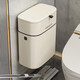 優(yōu)勤（YOUQIN）壁掛垃圾桶衛生間廁所家用廚房懸掛式收納桶掛墻垃圾筒衛生桶夾縫 奶油白壁掛垃圾桶【9L款】